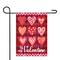 Be My Valentine Small Plaid & Heart Garden Flag